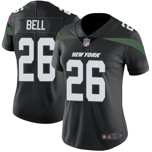 New York Jets Limited Black Women LeVeon Bell Alternate Jersey NFL Football #26 Vapor Untouchable->women nfl jersey->Women Jersey